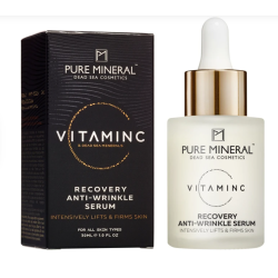 Pure Mineral Dead Sea Cosmetics Suero Vitamina C Antiarrugas De Recuperación 30 ml