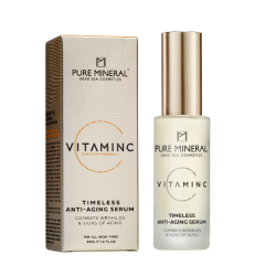 Pure Mineral Dead Sea Cosmetics Serum Vitamina C Antiedad 30 ml